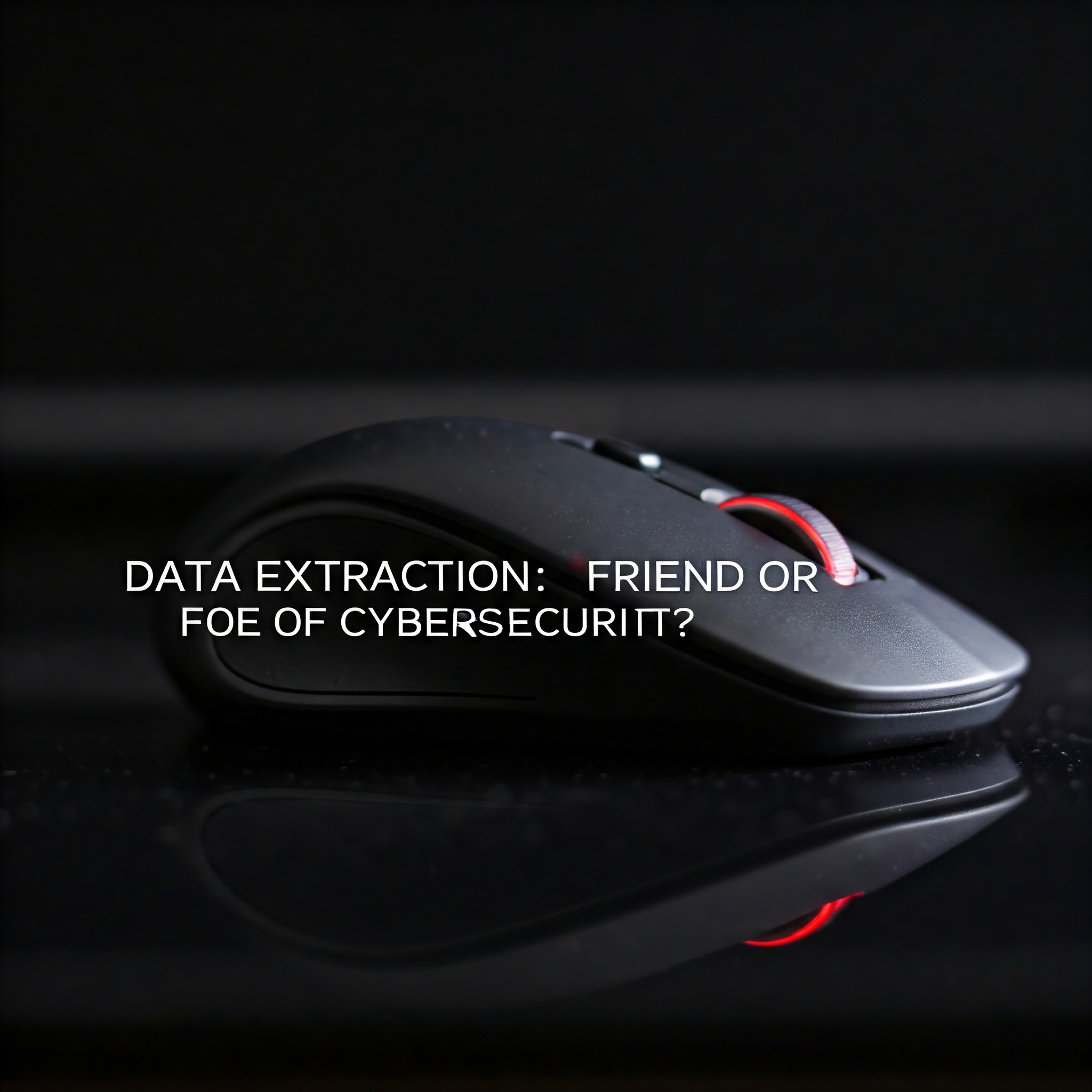 Abstract image of data flows represented by glowing blue lines on a dark background, symbolizing the dual nature of data extraction in cybersecurity.